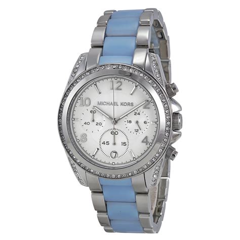 michael kors ladies blair watch silver|Women's Silver Designer Watches .